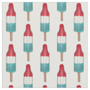 Rocket Pop Popsiv 4. Juli Patriotic Red Blue Stoff