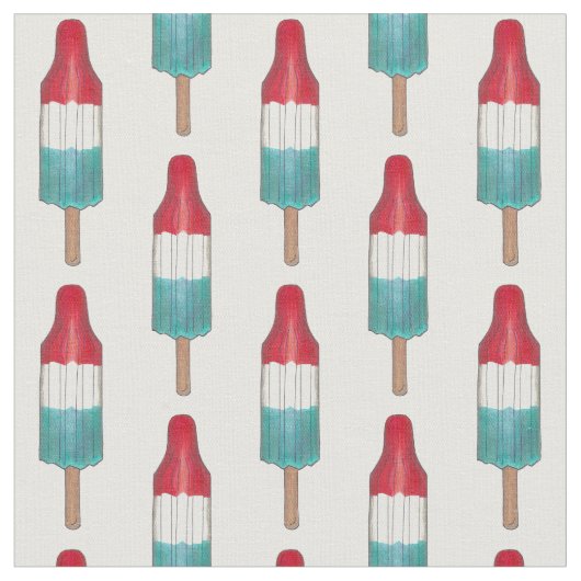 Rocket Pop Popsiv 4. Juli Patriotic Red Blue Stoff (Nahaufnahme)