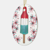 Rocket Pop Popsiwork Fireworks Patriotic 4. Juli Keramik Ornament (Links)