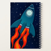 Rocket Postcard Bevorzugungstags Notizblock (Rückseite)