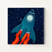 Rocket Postcard Bevorzugungstags Notizblock (Rückseite)