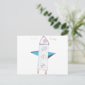 ROCKET POSTKARTE (Stehend Vorderseite)