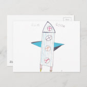 ROCKET POSTKARTE (Vorne/Hinten)