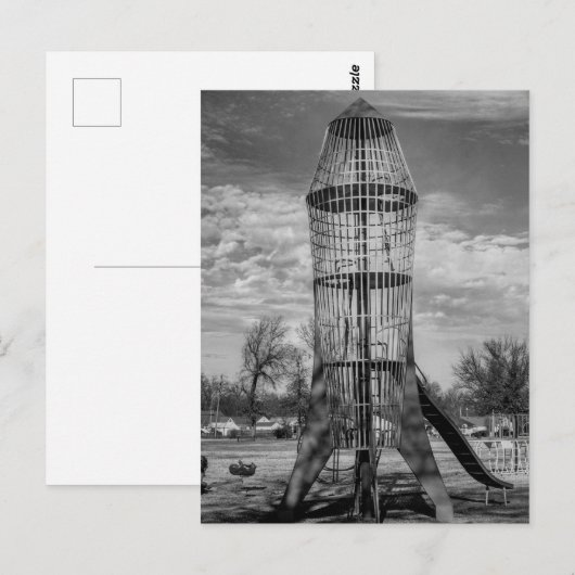 Rocket Postkarte (Vorne/Hinten)