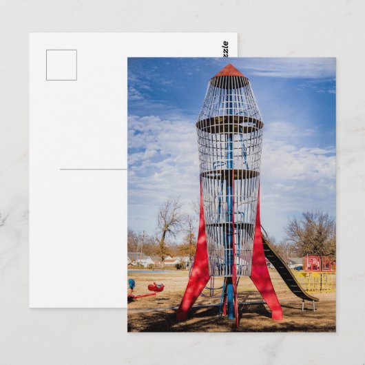 Rocket Postkarte (Vorne/Hinten)