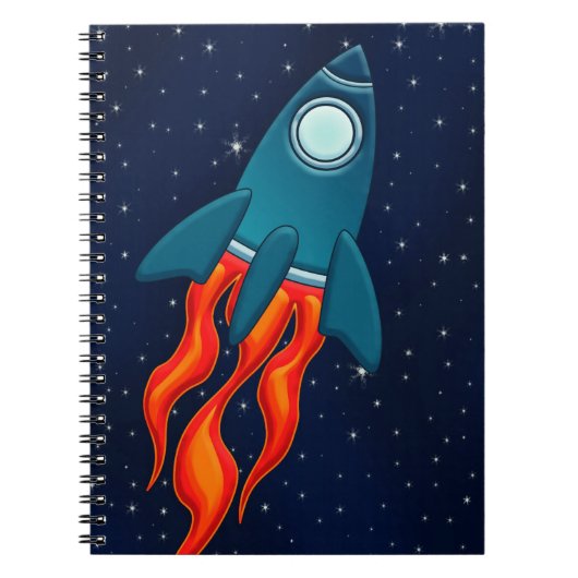 Rocket Postkarte Notizblock (Vorderseite)