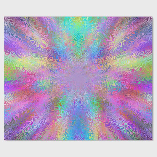 Rocket Rainbow Geschenkpapier (Flach)