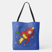 Rocket Red All-Over-Print Tote Bag Tasche (Rückseite)