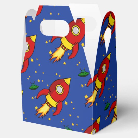 Rocket Red Gable Favor Box Geschenkschachtel (Geöffnet)