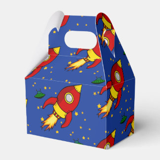 Rocket Red Gable Favor Box Geschenkschachtel