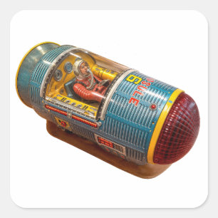 ROCKET ROCKET-T - SHIRT QUADRATISCHER AUFKLEBER