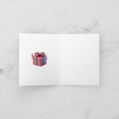 Rocket Santa Weihnachtskarte Karte (Innenseite)