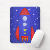 Rocket-Schiff Mousepad (Mit Mouse)