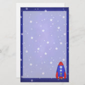Rocket-Schiff stationär Briefpapier (Vorne/Hinten)