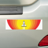 Rocket-Schiff und der Sonnenfleck Autoaufkleber (Auf Auto)