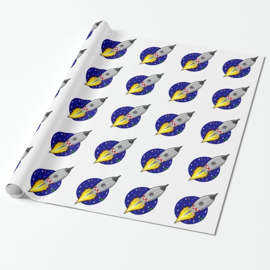 Rocket-Schiffs-Packpapier Geschenkpapier (Ungerollt)