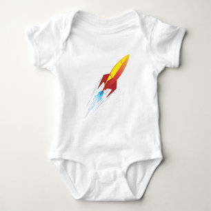 Rocket-Schiffs-Shirt Baby Strampler