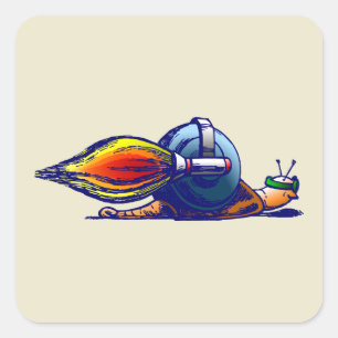 Rocket Schnecke Aufkleber