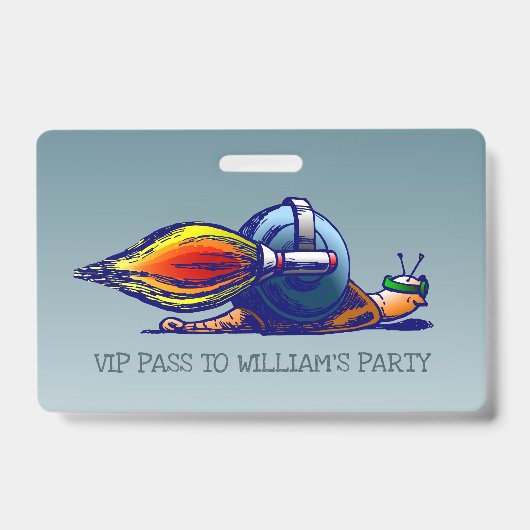 Rocket Schnecke VIP Pass Ausweis (Vorderseite)