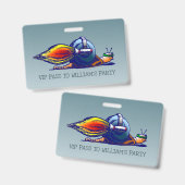 Rocket Schnecke VIP Pass Ausweis (Vorder- & Rückseite)