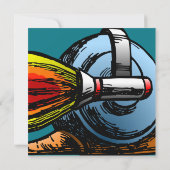 Rocket Schneckes Speed-Abenteuer Einladung (Rückseite)