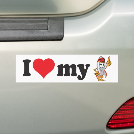 Rocket-Schulmaskottchen-Autoaufkleber Autoaufkleber (Auf Auto)