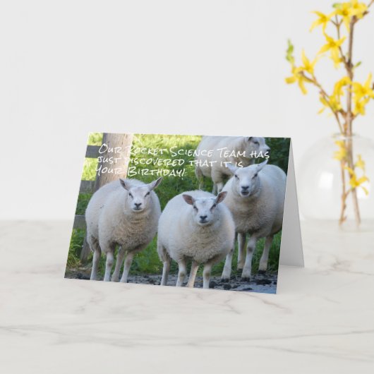 Rocket Science Birthday Karte (Gelbe Blume)