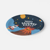 Rocket Science-Party-Kinder Pappteller (Schrägansicht)