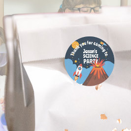 Rocket Science-Party-Kinder Runder Aufkleber