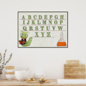 Rocket Scientist ABC HOMESCHOOL LEHRER Poster (Küche)