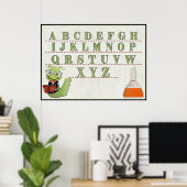 Rocket Scientist ABC HOMESCHOOL LEHRER Poster (Heimbüro)