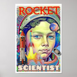 ROCKET SCIENTIST BOY POSTER