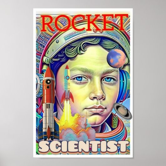 ROCKET SCIENTIST BOY POSTER (Vorne)