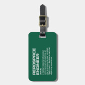 Rocket Scientist - Funny Gepäckanhänger (Vorderseite vertikal)