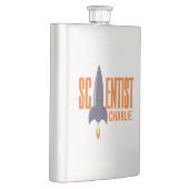 Rocket Scientist-individuelle Name Flachmann (Rechts)