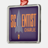 Rocket Scientist individuelle Name Ornament Aus Metall (Links)