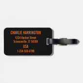 Rocket Scientist - individuelles Gepäckanhänger (Rückseite horizontal)