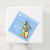 Rocket Seepferdchen Geburtstag Geschenkanhänger (Beispiel)