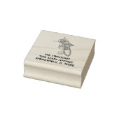 Rocket-Seepferdchen-Jetpack-Fahrt unter dem Meer. Gummistempel (Stempel)