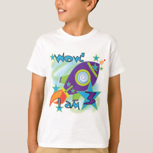 Rocket Ship 3. Geburtstag T - Shirt und Geschenke