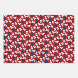 Rocket Ship Birthday Geschenkpapier Set