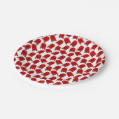 Rocket Ship Birthday Party Pappteller (Schrägansicht)