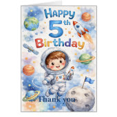 Rocket ship birthday Space Planets Boy Stars (Vorne)