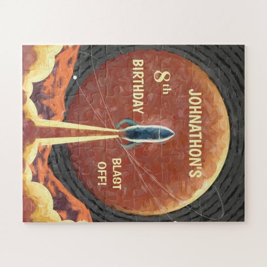 Rocket Ship Universe Planet Space Fun Puzzle (Horizontal)