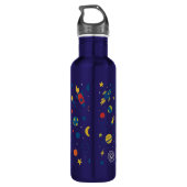 Rocket Ship Water Bottle for School Kids Edelstahlflasche (Rückseite)