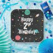 Rocket Ships and Planets Pappteller (Party)