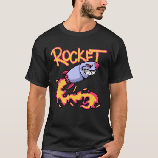 Rocket Shooting streetwear T-Shirt (Vorderseite)