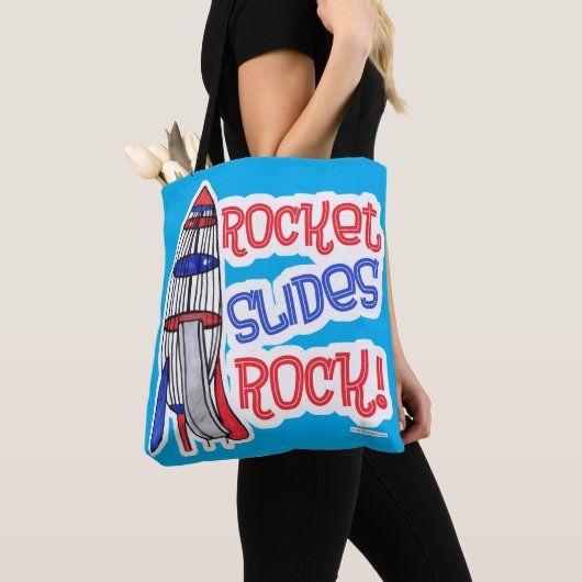Rocket Slides Rock Fun Playground Homage Tasche (Von Nahem)