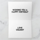 Rocket Snail auf der Geburtstagkarte Karte (Innenseite)