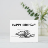 Rocket Snail auf der Geburtstagskarte Karte (Stehend Vorderseite)